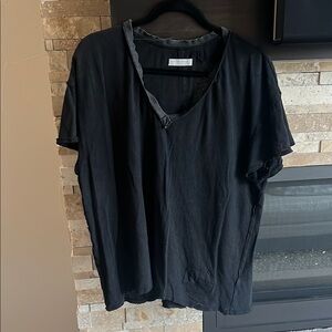 We The Free black vneck tee